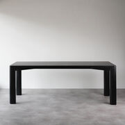 Corner Bar medium black satin ash table
